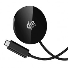 Бездротовий зарядний пристрій HOCO CW63 Pro Fast Qi2.2 magnetic wireless fast charger Black (6942007676946)