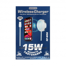 Бездротовий зарядний пристрій REMAX Jinga Series 15W Magnetic Wireless Fast Charger RP-W58 White (6954851211433)