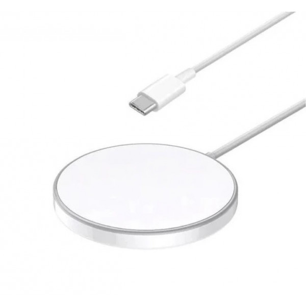 Бездротовий зарядний пристрій REMAX Jinga Series 15W Magnetic Wireless Fast Charger RP-W58 White (6954851211433)