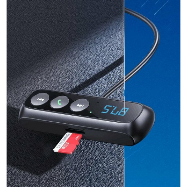 Bluetooth ресивер Usams US-SJ503 Car Digital Display FM Wireless Audio Receiver Black
