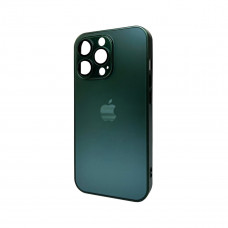 Чохол для смартфона AG Glass Matt Frame Color Logo for Apple iPhone 13 Pro Cangling Green