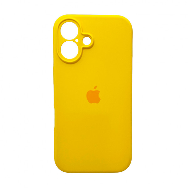 Чохол для смартфона Silicone Full Case AA Camera Protect for Apple iPhone 16 33,Canary Yellow