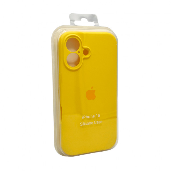 Чохол для смартфона Silicone Full Case AA Camera Protect for Apple iPhone 16 33,Canary Yellow