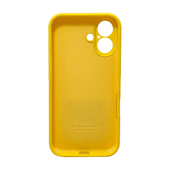 Чохол для смартфона Silicone Full Case AA Camera Protect for Apple iPhone 16 33,Canary Yellow