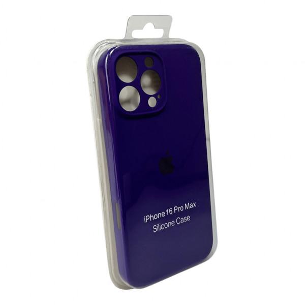 Чохол для смартфона Silicone Full Case AA Camera Protect for Apple iPhone 16 Pro Max 22,Dark Purple