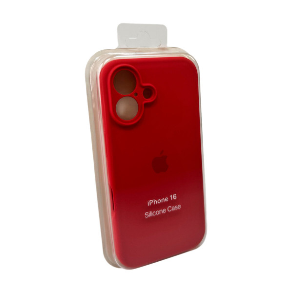Чохол для смартфона Silicone Full Case AA Camera Protect for Apple iPhone 16 Pro Max 43,Berry Червоний