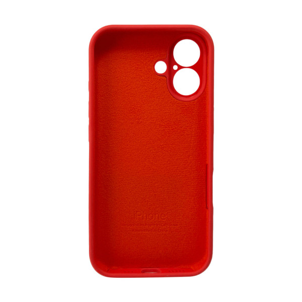 Чохол для смартфона Silicone Full Case AA Camera Protect for Apple iPhone 16 Pro Max 43,Berry Червоний