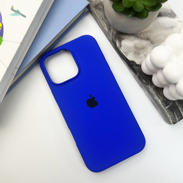 Чохол для смартфона Silicone Full Case AA Open Cam for Apple iPhone 16 Pro 45,Shiny Блакитний