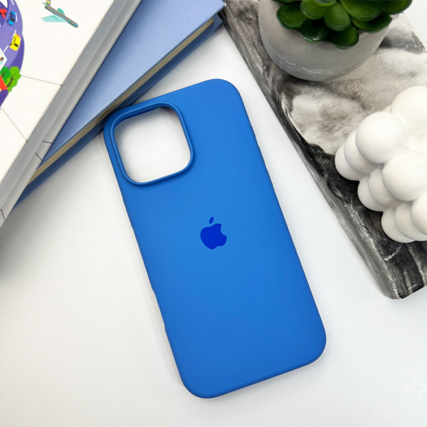 Чохол для смартфона Silicone Full Case AA Open Cam for Apple iPhone 16 Pro Max 3,Royal Блакитний