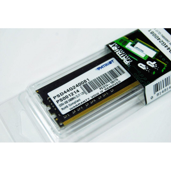 DDR4 Patriot SL 4GB 2400MHz CL17 512X8 DIMM (PSD44G240081)