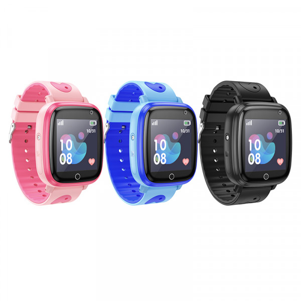 Дитячий cмарт-годинник Hoco Y100 children watch with call function Блакитний