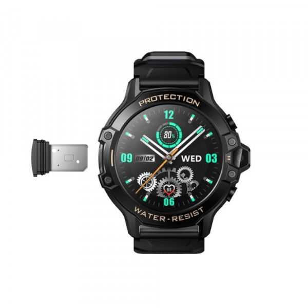 Дитячий смарт-годинник HOCO Y107 4G 32mm. 700 mAh. IP54. children phone watch black (6942007666053)