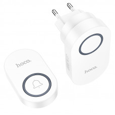 Дзвінок HOCO HI25 210 mAh wireless doorbell (EU) White (6942007662307)
