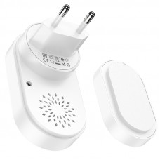 Дзвінок HOCO HI25 210 mAh wireless doorbell (EU) White (6942007662307)