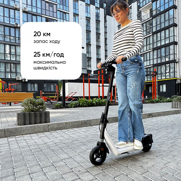 Електросамокат OKAI Zippy ES50С 8" 250W/500W, 5.2Ah, 20 km, 25 km/h, 10°, 13.5 kg