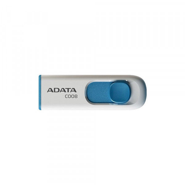 Флеш-накопичувач ADATA USB 2.0 C008 16Gb White/Blue (AC008-16G-RWE)