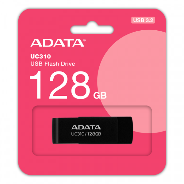 Флеш-накопичувач ADATA USB 3.2 UC310 128Gb Black (UC310-128G-RBK)
