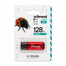 Флеш-накопичувач Wibrand USB 3.2 Gen1 Ladybug 128GB Red (WI3.2/LB128P10S)