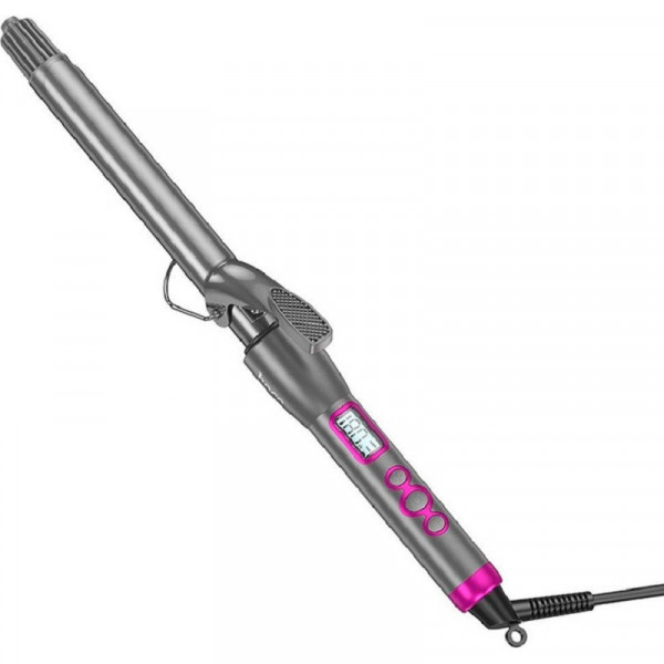 Гребінець для випрямлення волосся HOCO HP43 Electric manual curling iron with digital display(EU) Gray