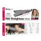 Гребінець для випрямлення волосся з цифровим дисплеєм HOCO HP42 Wide board hair straightener with digital display(EU) Gray