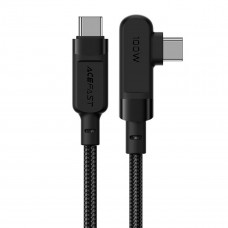 Кабель ACEFAST C5-03 Type-C to Type-C 5A, 100W, 2m, nylon, zinc connectors, Чорний