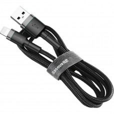Кабель Baseus Cafule Cable（Special Edition）USB For iP 2m Grey+Чорний