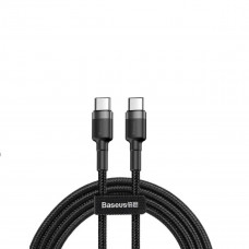 Кабель Baseus Cafule PD2.0 100W flash charging USB Type-C-Type-C cable (20V 5A) 2m Gray+Чорний