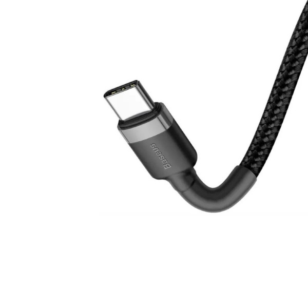 Кабель Baseus Cafule PD2.0 100W flash charging USB Type-C-Type-C cable (20V 5A) 2m Gray+Black