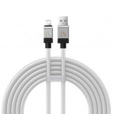 Кабель Baseus CoolPlay Series Fast Charging Cable USB to iP 2.4A 2m White