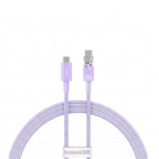 Кабель Baseus Explorer Series Fast Charging Cable with Smart Temperature Control USB-C to USB-C 100W 1m Nebula Purple