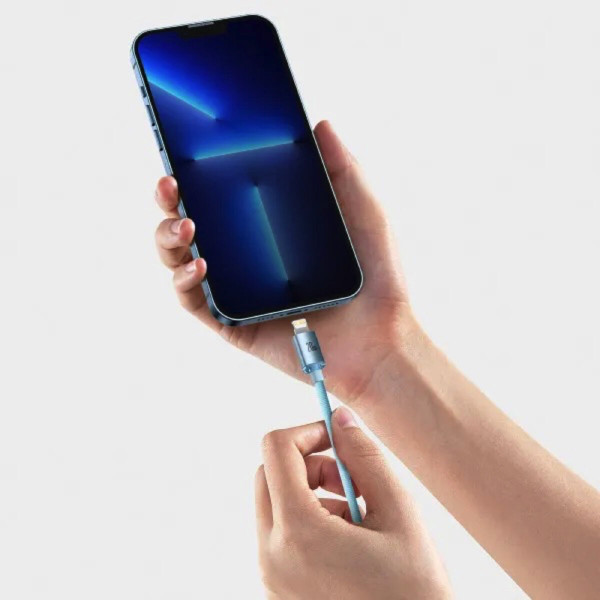 Кабель Baseus Gem Fast-Charging Data Cable USB-C to iP 20W 2m Galaxy Блакитний