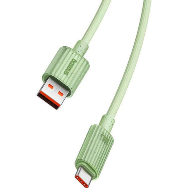 Кабель Baseus Habitat Series Fast Charging Cable USB to Type-C 100W 2m Natural Green