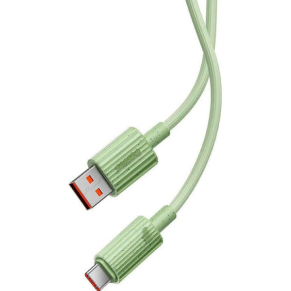 Кабель Baseus Habitat Series Fast Charging Cable USB to Type-C 100W 2m Natural Green