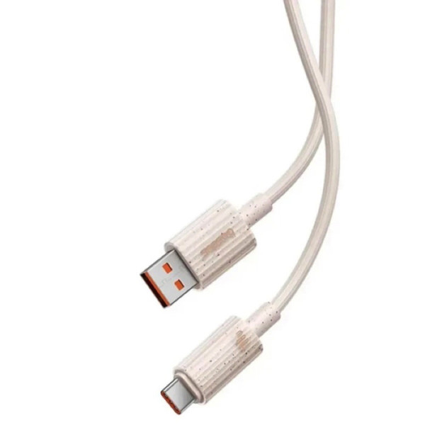 Кабель Baseus Habitat Series Fast Charging Cable USB to Type-C 100W 2m Wheat Pink