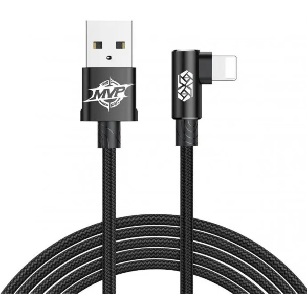 Кабель Baseus MVP Elbow Type Cable USB For IP 2A 1m Чорний