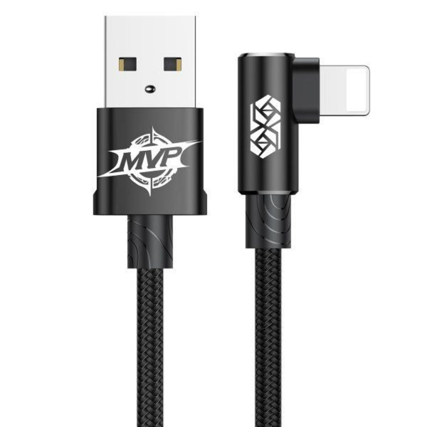 Кабель Baseus MVP Elbow Type Cable USB For IP 2A 1m Чорний