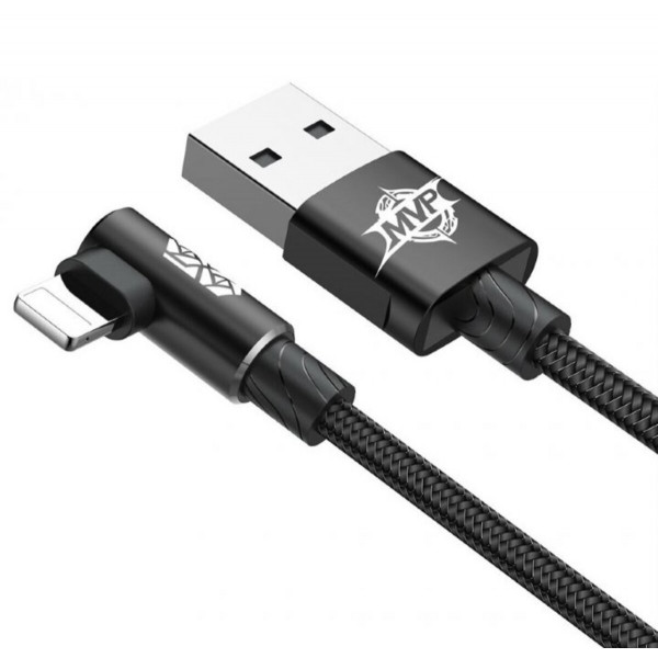 Кабель Baseus MVP Elbow Type Cable USB For IP 2A 1m Чорний
