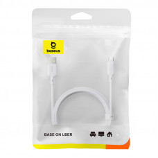 Кабель Baseus Silky Fast Charging Data Cable USB-A to USB-C 3A 2m Moon White (P10377703213-03)