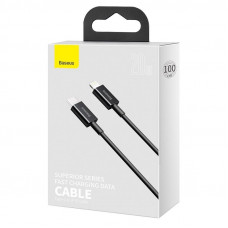 Кабель Baseus Superior Series Type-C to IP PD 20W 1m Black (CATLYS-A01)