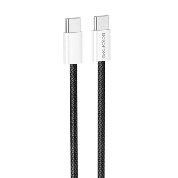 Кабель BOROFONE BX103 Original 60W charging data cable Type-C to Type-C Чорний