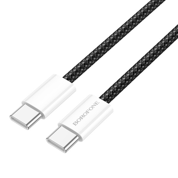 Кабель BOROFONE BX103 Original 60W charging data cable Type-C to Type-C Чорний