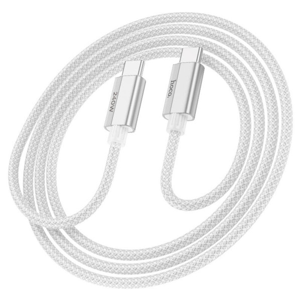 Кабель HOCO U134 Primero 240W charging data cable Type-C to Type-C (L=1.8M) Gray
