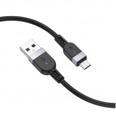 Кабель HOCO X109 Energy silicone charging data cable Micro (L=1M) Black (6942007636223)