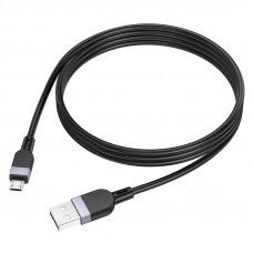 Кабель HOCO X109 Energy silicone charging data cable Micro (L=1M) Black (6942007636223)