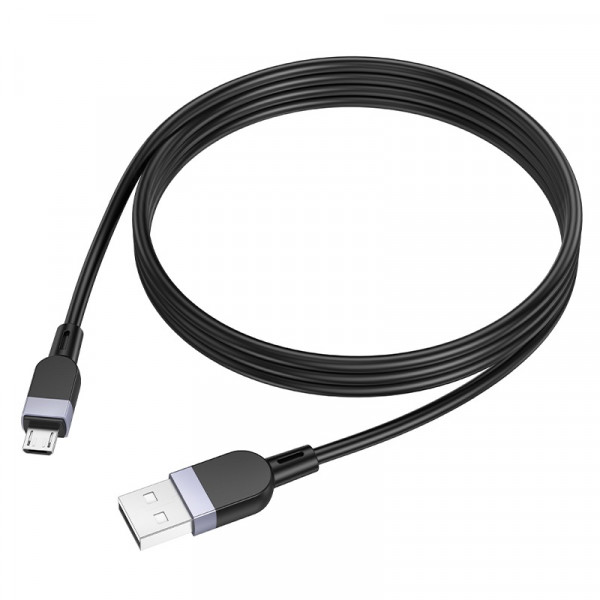 Кабель HOCO X109 Energy silicone charging data cable Micro (L=1M) Black (6942007636223)