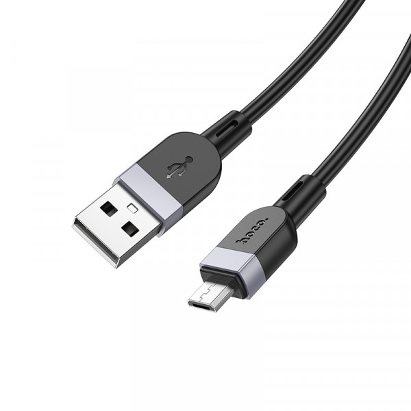 Кабель HOCO X109 Energy silicone charging data cable Micro (L=1M) Black (6942007636223)