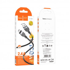 Кабель HOCO X109 Energy silicone charging data cable Micro (L=1M) Black (6942007636223)