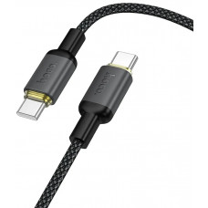 Кабель HOCO X128 Benefit charging data cable C to C Black (6942007681117)