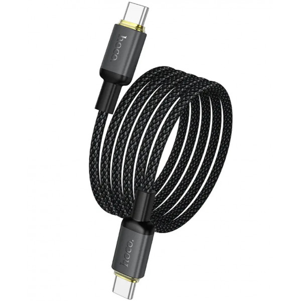 Кабель HOCO X128 Benefit charging data cable C to C Black (6942007681117)