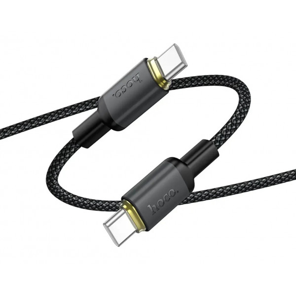 Кабель HOCO X128 Benefit charging data cable C to C Black (6942007681117)